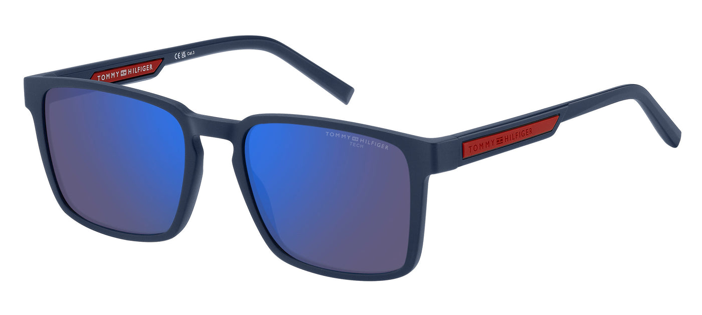 Tommy Hilfiger TH2088/S Matte Blue/Blue Mirror #colour_matte-blue-blue-mirror