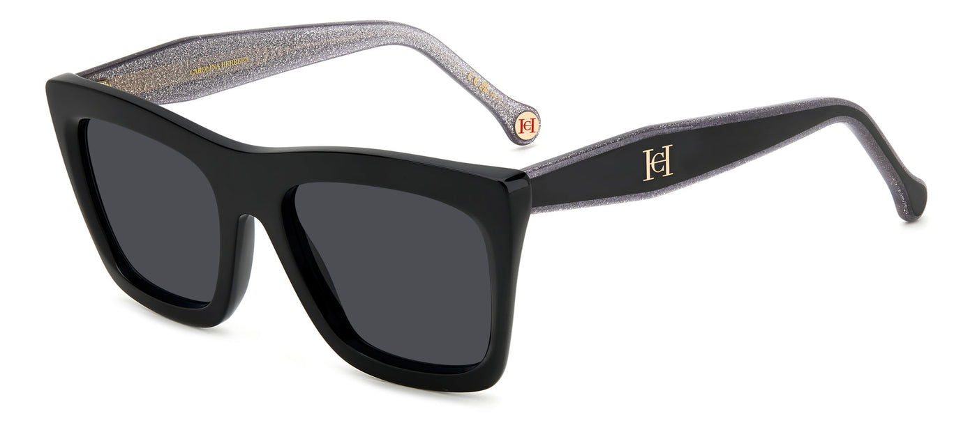 Carolina Herrera HER 0226/S Black Silver/Grey #colour_black-silver-grey