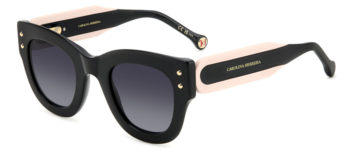 Carolina Herrera HER 0222/S Black Pink/Grey Gradient #colour_black-pink-grey-gradient