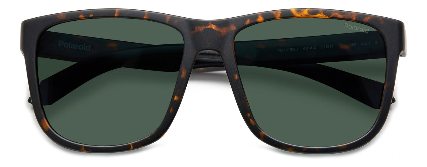 Polaroid PLD 2155/S Matte Brown Havana/Green Polarised #colour_matte-brown-havana-green-polarised