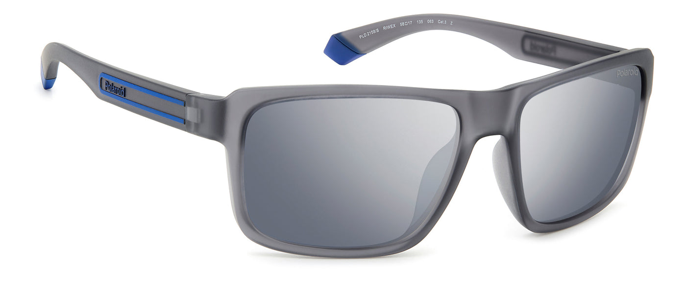 Polaroid PLD 2158/S Matte Grey/Silver Polarised Mirror #colour_matte-grey-silver-polarised-mirror