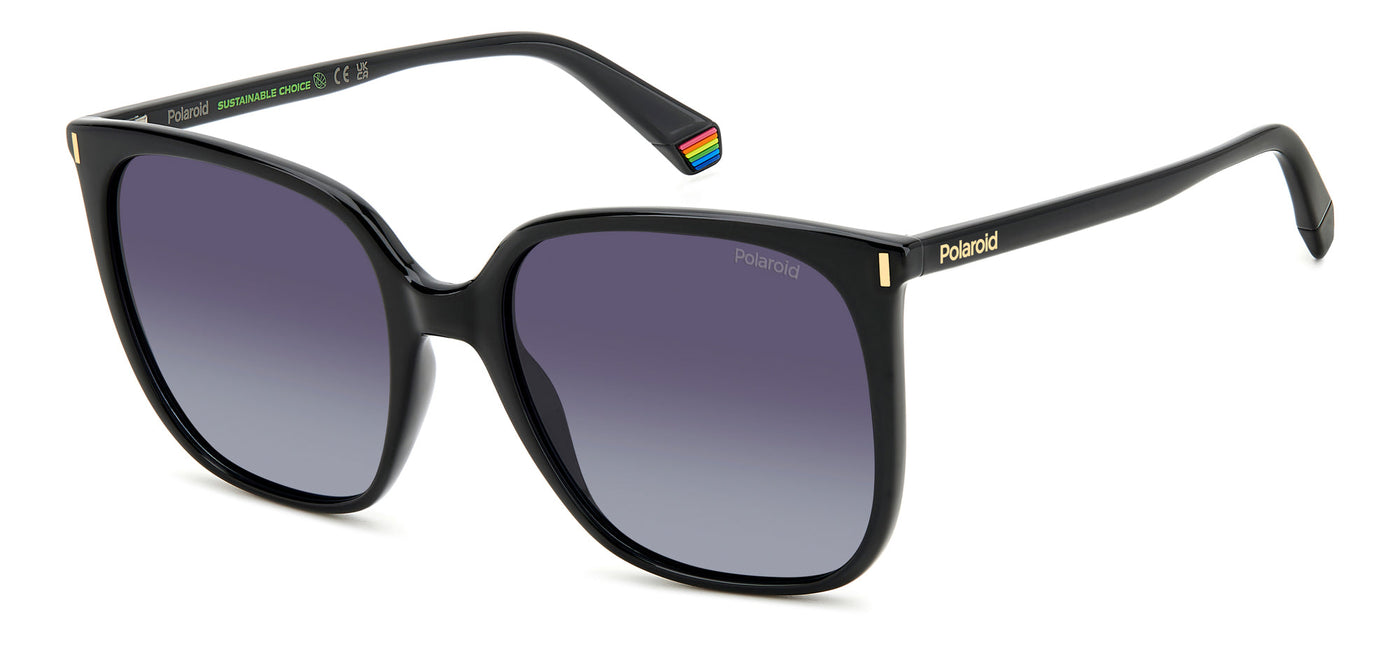 Polaroid PLD 6218/S Black/Blue Polarised Gradient #colour_black-blue-polarised-gradient