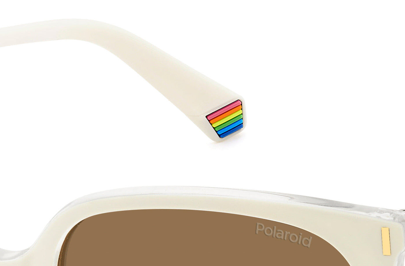 Polaroid PLD 6218/S White/Brown Polarised #colour_white-brown-polarised