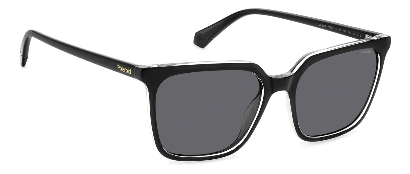 Polaroid PLD 4163/S Black Crystal/Grey Polarised #colour_black-crystal-grey-polarised