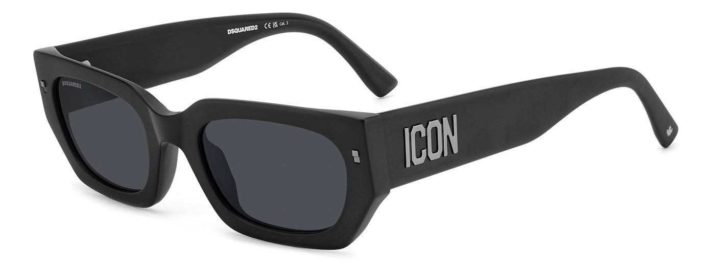 DSQUARED2 ICON 0017/S Matte Black/Grey #colour_matte-black-grey