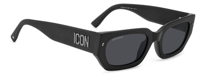 DSQUARED2 ICON 0017/S Matte Black/Grey #colour_matte-black-grey