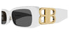 Balenciaga BB0096S White/Grey #colour_white-grey