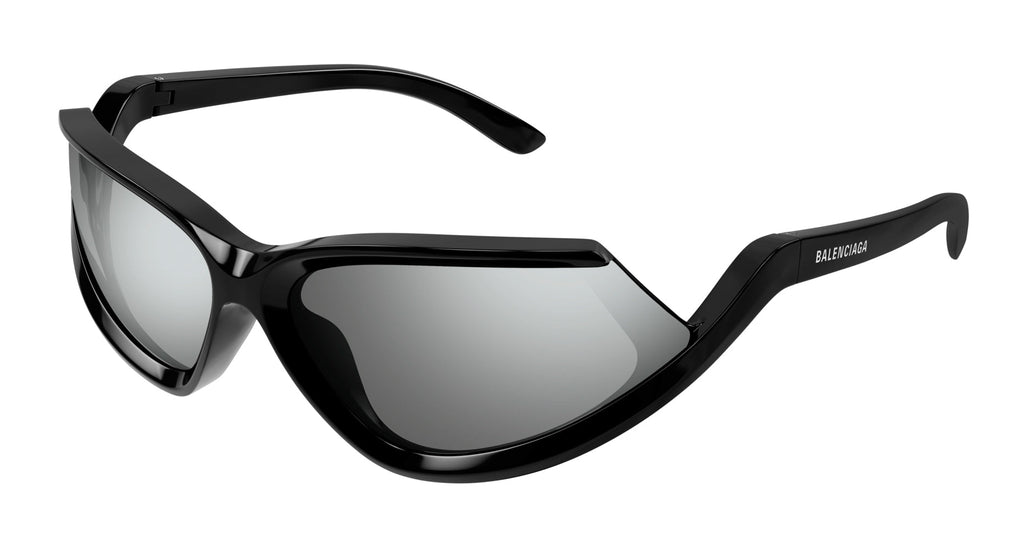 Balenciaga BB0289S Black/Silver Mirror #colour_black-silver-mirror