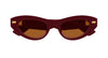 Bottega Veneta BV1350S Burgundy/Brown #colour_burgundy-brown