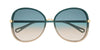 Chloe CH0030S Green/Green Gradient #colour_green-green-gradient
