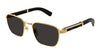 Cartier CT0363S #colour_shiny gold with black genuine buffalo horn/grey with light mirror