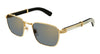 Cartier CT0363S #colour_shiny gold with white genuine buffalo horn/grey with bronze mirror