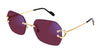 Cartier CT0416S #colour_shiny gold/clear to burgundy photochromic with blue control