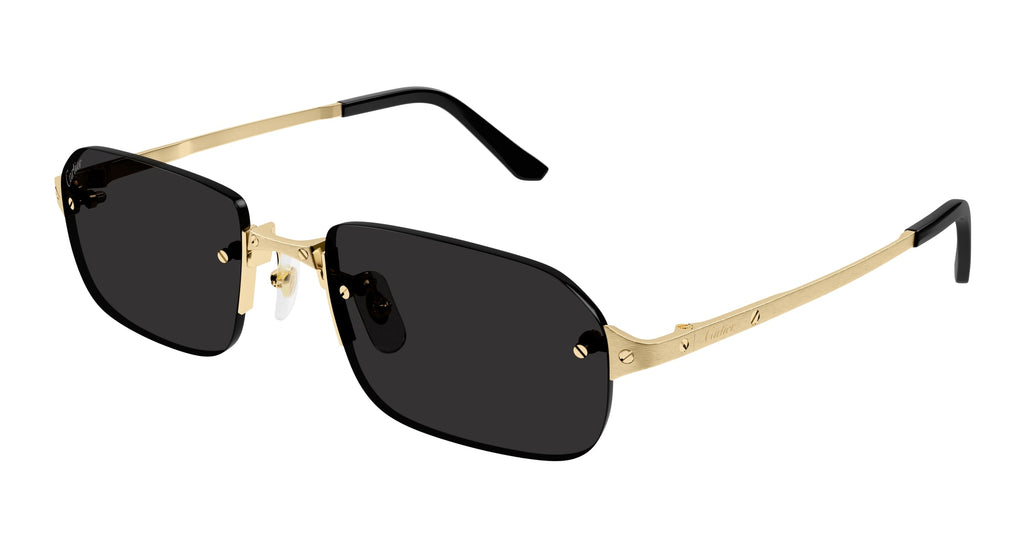 Cartier CT0460S #colour_shiny gold/grey with light mirror