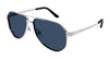 Cartier CT0461S #colour_shiny silver/blue with light mirror polarised