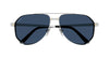 Cartier CT0461S #colour_shiny silver/blue with light mirror polarised