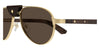 Cartier CT0495S #colour_gold with dark brown wood/brown