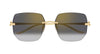 Cartier Panthere CT0549S #colour_shiny gold/grey to clear gradient with bronze mirror