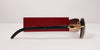 Cartier CT0021RS #colour_shiny gold with black genuine buffalo horn/brown gradient with light mirror