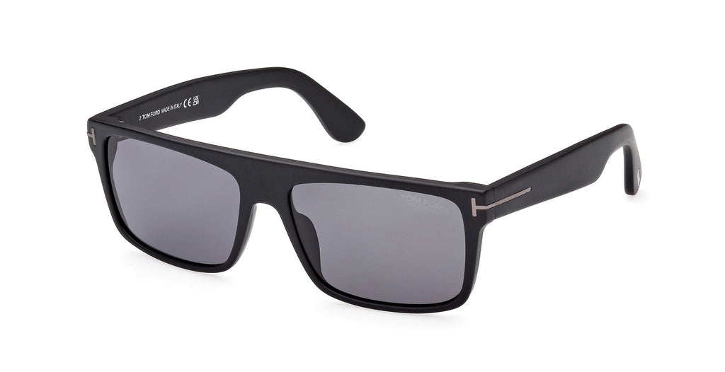 Tom Ford Philippe-02 TF999-N Matte Black/Smoke Polarized #colour_matte-black-smoke-polarized
