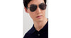 Gucci GG0528S #colour_shiny ruthenium/grey with light mirror polarised
