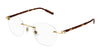 Montblanc MB0223O Gold/Havana #colour_gold-havana