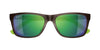 Maui Jim Kōwelo MJ0345S #colour_shiny-transparent-gradient-dark-grey-to-green-maui-green-full-mirror-polar
