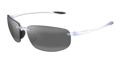 Maui Jim Ho'okipa Polarised Sunglasses Shiny Crystal/Grey #colour_shiny-crystal-grey