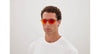 Maui Jim Ho'okipa Ultra MJ0676S #colour_solid-matte-dark-blue-temple-hawaii-lava-full-mirror-polar
