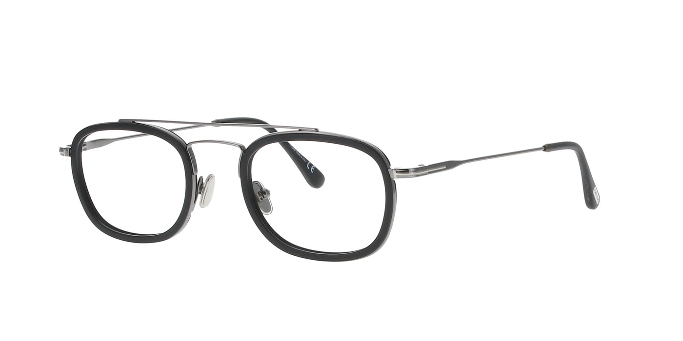 Matt Black on Silver Metal Tom Ford Frame