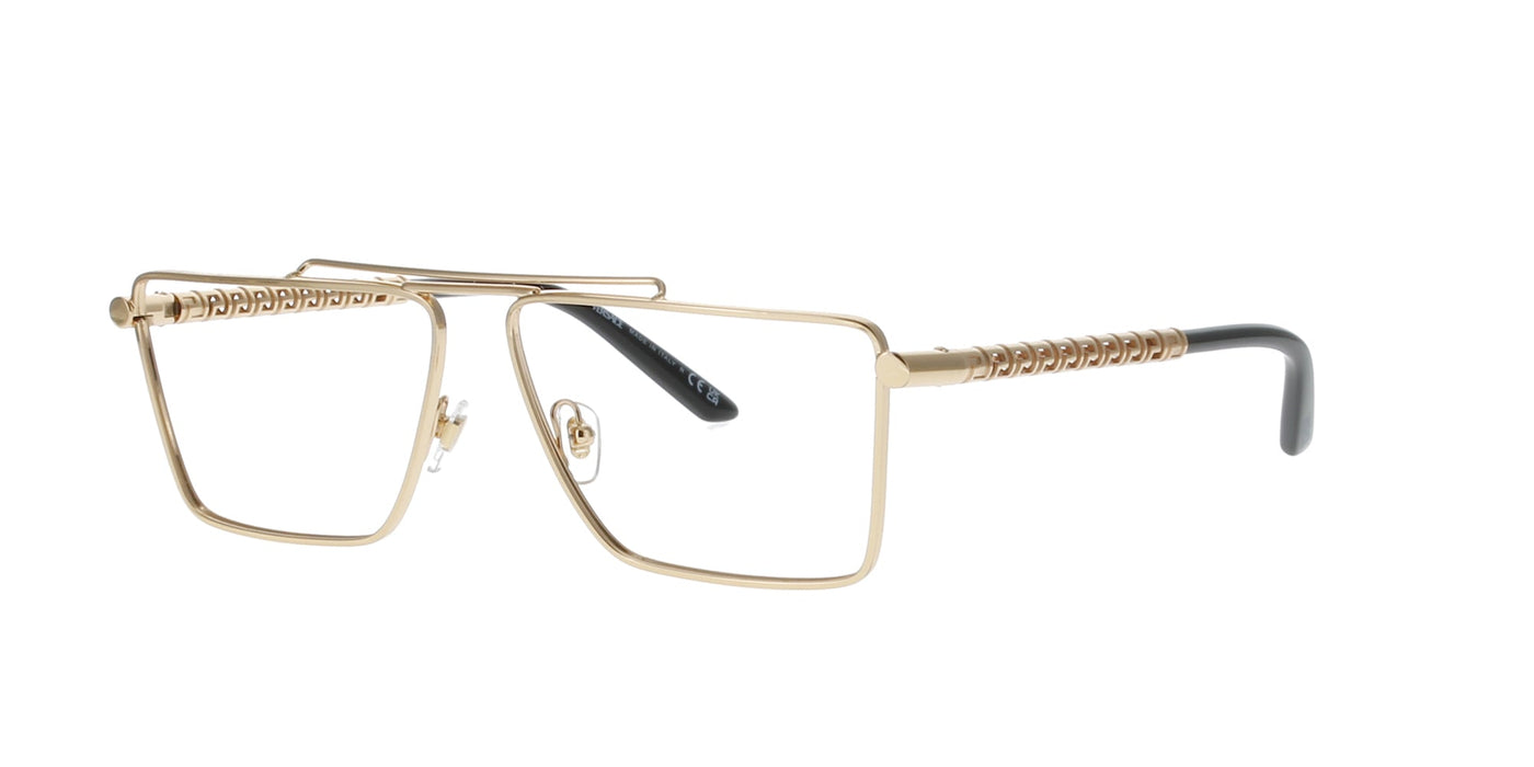 Gold Metal Rectangle Versace Frame