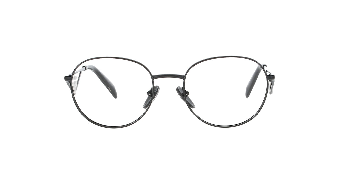 Round Black Metal Prada Frame