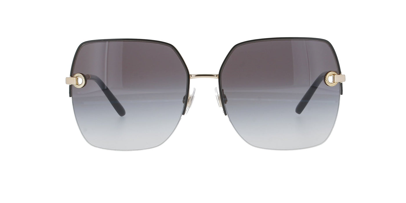 Oversized Black and Gold Square Dolce & Gabbana Sunglasses