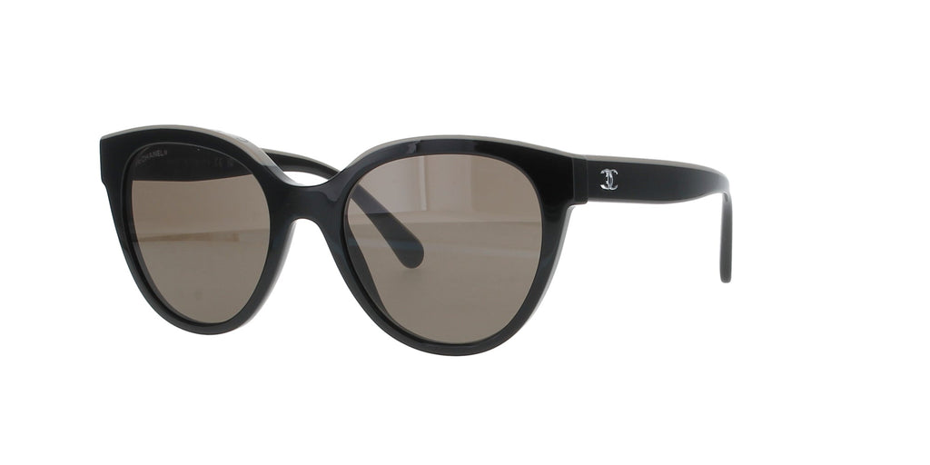 Black and Beige Butterfly Chanel Sunglasses