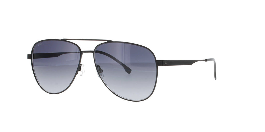 Matt Black Aviator Boss Sunglasses