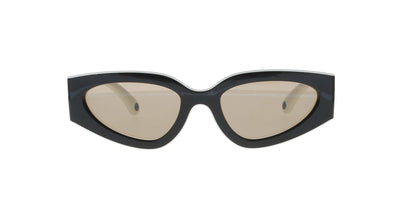 Black and White Chanel Cat Eye Sunglasses