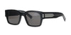 Shiny Black With Silver Saint Laurent Sunglases