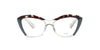 Havana Green and Crystal Cat Eye Kaleos Frame