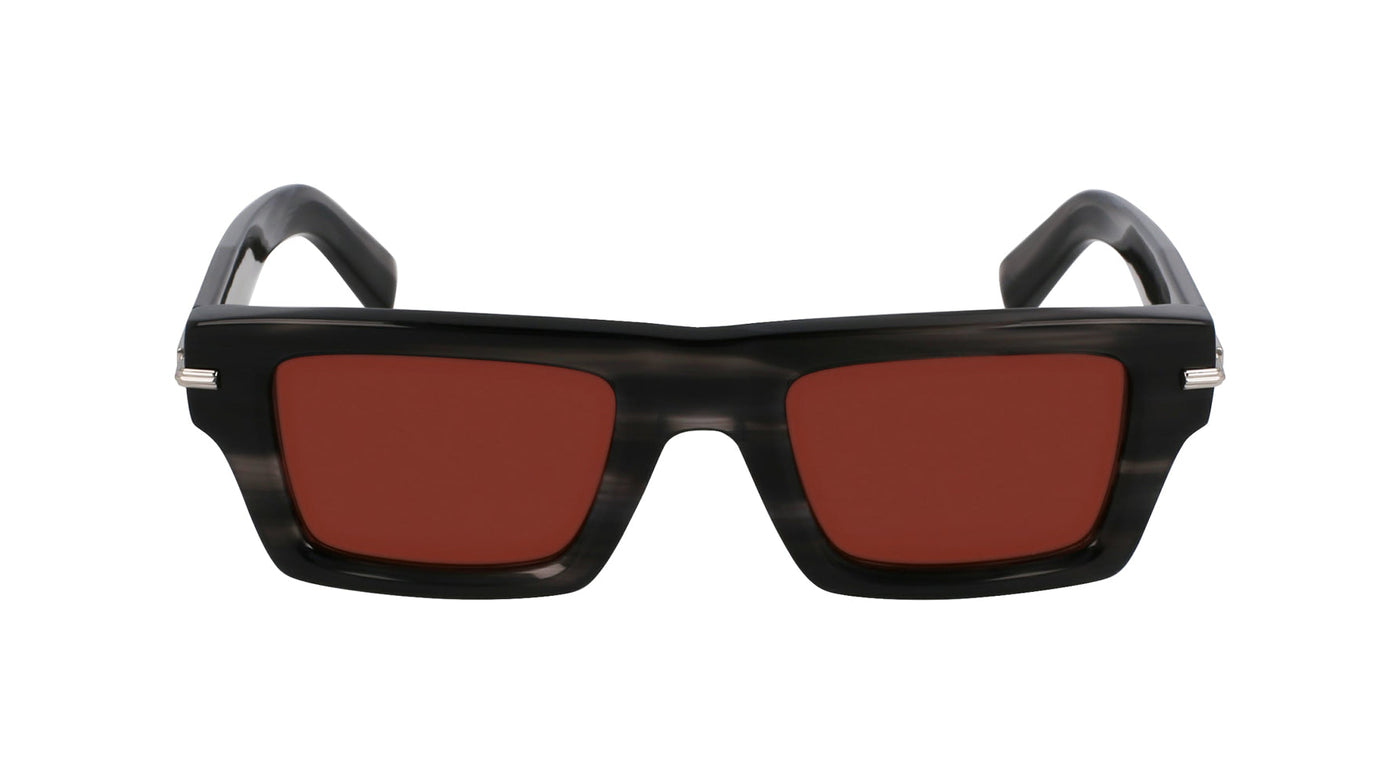 Ferragamo SF2034S Striped Grey/Brown #colour_striped-grey-brown