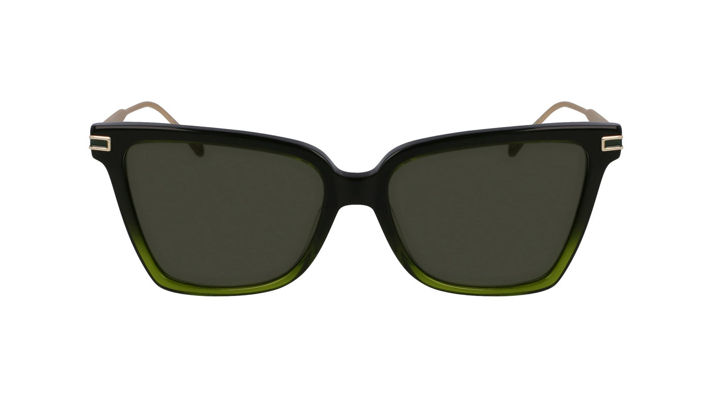 Ferragamo SF2036S Transparent Dark Gree/Green Gradient #colour_transparent-dark-gree-green-gradient