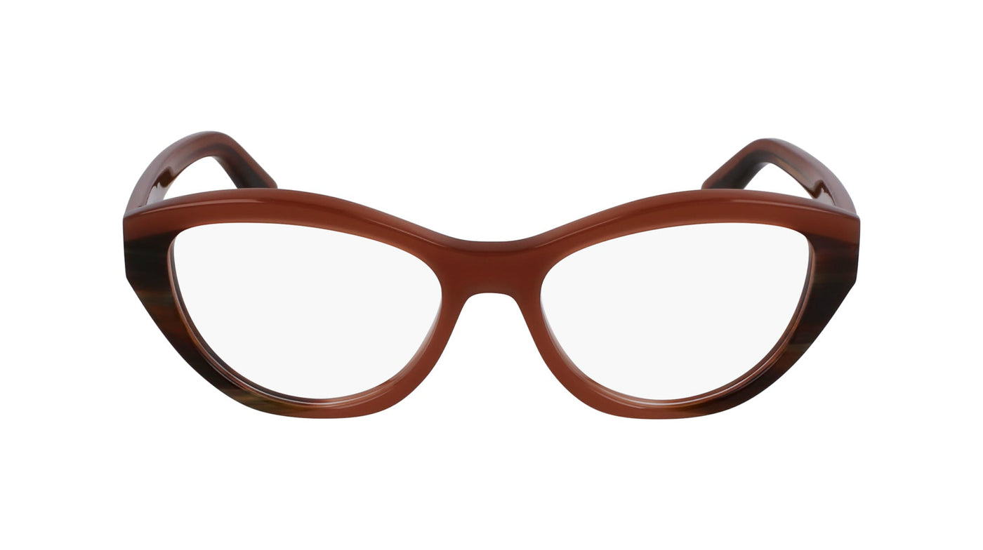 Ferragamo SF3011 Opaline Brown/Striped Brown #colour_opaline-brown-striped-brown