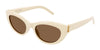Saint Laurent SL M115 Ivory/Brown #colour_ivory-brown