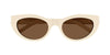 Saint Laurent SL M115 Ivory/Brown #colour_ivory-brown