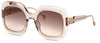 Philipp Plein SPP065S Transp Beige/Brown Gradient #colour_transp-beige-brown-gradient