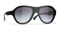 Chanel 5467B Green/Grey Gradient #colour_green-grey-gradient