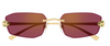 Cartier Panthere CT0474S #colour_shiny gold/red with light mirror