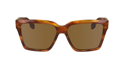 Victoria Beckham VB672S Striped Blonde Havana/Brown #colour_striped-blonde-havana-brown