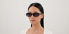 Alexander McQueen AM0527SA #colour_shiny black/grey gradient with light mirror