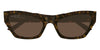 Balenciaga BB0447S #colour_shiny dark havana/brown with light mirror