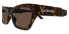 Balenciaga BB0447S #colour_shiny dark havana/brown with light mirror